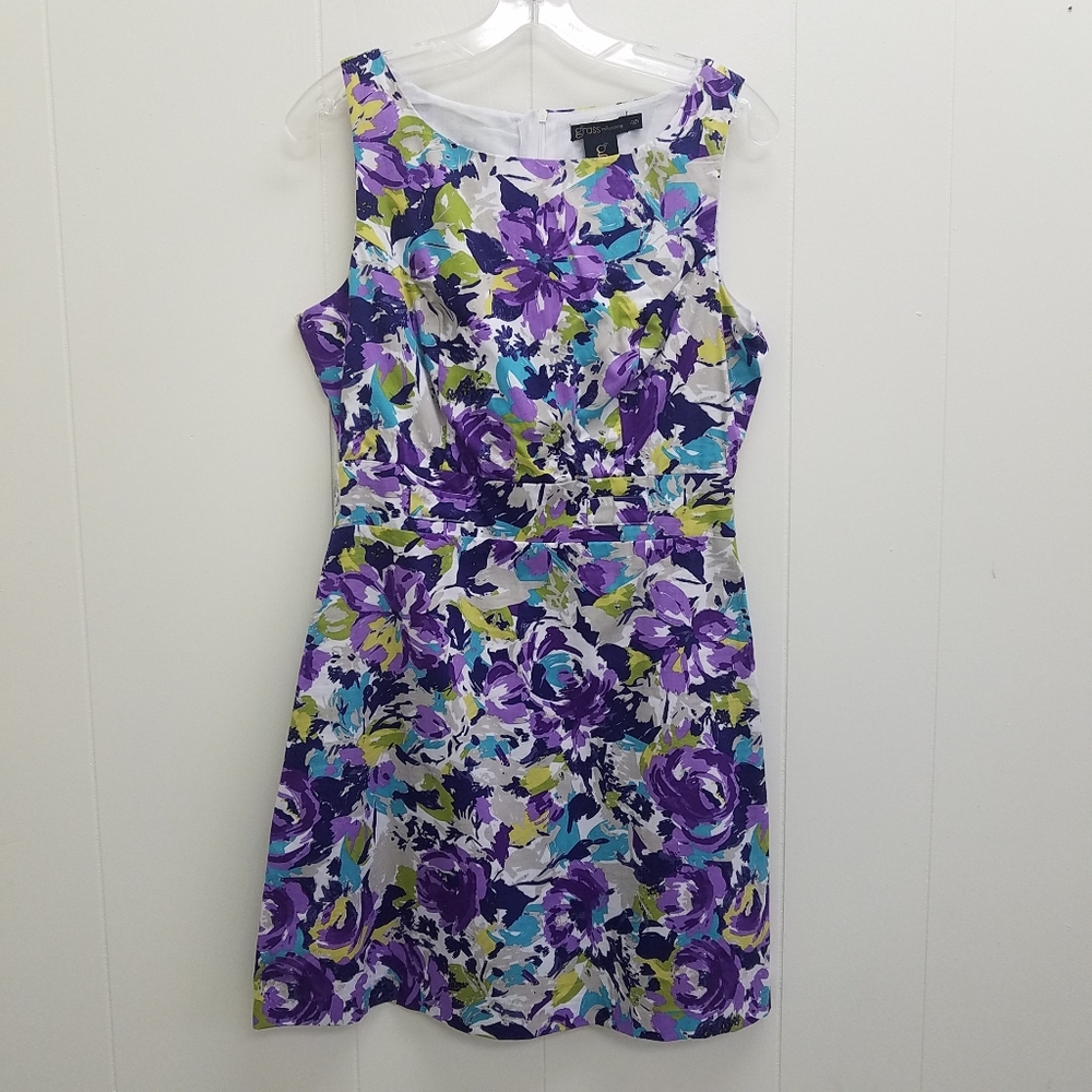 Grass Collection Sleeveless Floral Dress